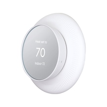 Kangvka Google Nest Thermostat İçin Beyaz Silikon Korumalı Zımba Kapağı