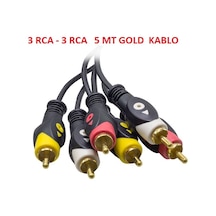 Kirmizi Sari Beyaz Uç 3 Rca 3 Rca 3Lü Video Audio Görüntü Ses Akt