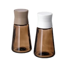 Ikea Halvtom Tuzluk Ve Biberlik Seti 2 Parça 150 Ml 12 X 6 Cm Kahverengi