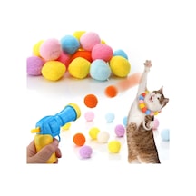 İnteraktif Kedi Oyun Tabancası - Peluş Toplarla Eğlenceli Oyun Zamanı, Ekstra Peluş Toplar