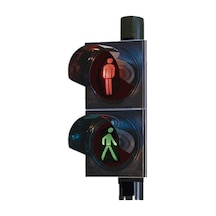 200 mm Power Ledli Yaya Sinyal Verici, Trafik Lambası-579 - 24 VDC