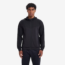 Lescon Siyah Erkek Fermuarlı Sweatshirt 26n-1117