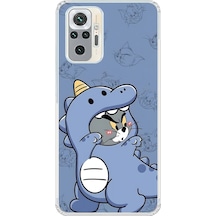 Xiaomi Redmi Note 10 Pro Uyumlu Şeffaf Kılıf Couple Tom 1 Tasarımlı