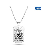H05 My Hero Academia Anime Cosplay Kolye İskelet Erkek Kolye Kolye Erkekler Takı Için Çok Renkli