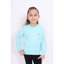 Toontoy Kız Çocuk Relax Fit Bisiklet Yaka Hafif Düşük Omuz Nakış Baskılı Sweatshirt - 2 İplik Su Yeşili Toontoy Kız Çocuk Relax Fit Bisiklet Yaka Hafif Düşük Omuz Nakış Baskılı Sweatshirt - 2 İplik Su Yeşili
