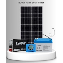 1200W Hazır Solar Paket – Bağ Evi & Karavan & Hobi Bahçesi