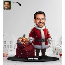Bk Gift Kişiye Özel Erkek Yılbaşı Tasarımlı Karikatür Biblo -12, Yılbaşı Hediyesi, Yeni Yıl Hediyesi Kobitmeyencom35621 Bk Gift