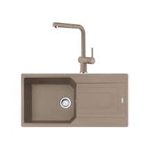 Franke Urban Ubg 611-100 Oyster Granit Evye Active Plus Doccia 2.0 Batarya Set Oyster