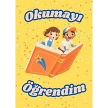 48 Adet Öğrenci Başarı Tebrik Kartı 70x50 Mm Okumayı Öğrendim