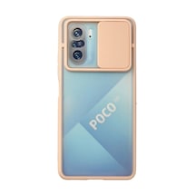 Poco F3 Kılıf Palm Buzlu Kamera Sürgülü Silikon - Pembe İtdark32137