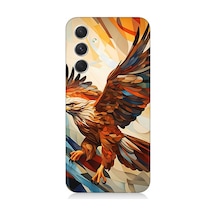 Samsung Galaxy A34 Uyumlu Silikon Kılıf Uçan Savaşçı Kartal