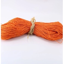 Turuncu Renk Çile Kağıt İp Çanta Ipi Supla Ipi No:65 - 550-600 Gr Çok Renkli