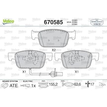 Valeo 670585 On Fren Balatasi 8w0698151aa 8w0698151ab 8w0698151af