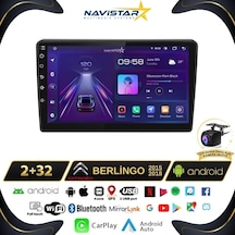 Citroen Berlingo 2015 - 2018 Model 2gb + 32gb Android 13 Kablosu
