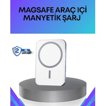 Hubrendy Tekno 360 Döner Başlıklı Magsafe Araç Telefon Tutucu Hızlı Şarjlı Diğer