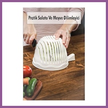 Bezos Pratik Salata Ve Meyve Dilimleyici & Pratik Süzgeç Rengaren Çok Renkli