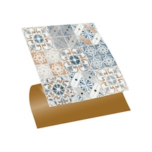 Tink KENDİNDEN YAPIŞKANLI MAVİ FAS 4 DESENLİ PVC KARO 30X30