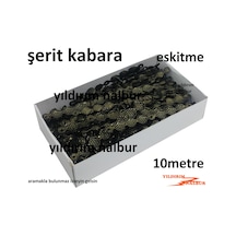 Paket 10metre Şerit Kabara Eskitme Benekli Raptiye Çivi Koltuk Çi