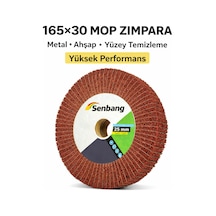Senbang 165x30 Mop Zımpara Mop Disk Metal Ahşap Yüzeyler İçin Yüksek