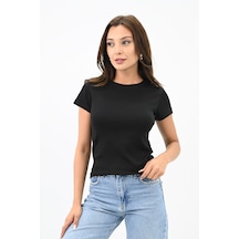 Kadın Kısa Kollu Basic T-shirt 1775-25 001