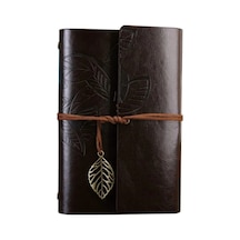 Herşeytrend Büyük Yaprak Desenli Deri Defter Diğer