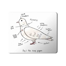 Güvercin Anatomi Mouse Pad Mousepad