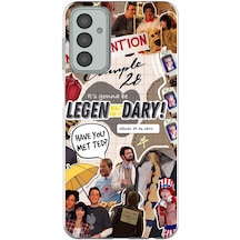 Samsung Galaxy M13 - M23 Uyumlu Retro Gazete How İ Met Your Mother Tasarımlı Baskılı Silikon Kılıf Renkli