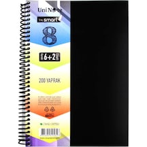 Çınar Im Smart A4 6+2 200 Yaprak Plastik Kapak Spiralli Ayraçlı Defter 62058