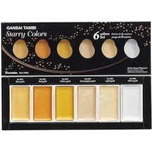 Zig Kuretake Gansai Tambi Sulu Boya Seti Starry Colors 6'lı