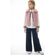 Xo Kids Kız Çocuk 3lu Alt Üst Takım 7-14 Yaş 3958-4958 Pembe