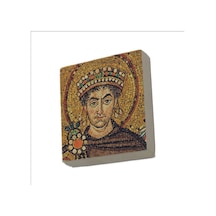 I. Justinianus Büyük Jüstinyen Baskılı Taş Magnet 5x5