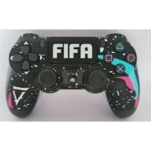 Comse PS4 Uyumlu Kablosuz Oyun Kolu PC Uyumlu Kablo Dahil Siyah Fifa