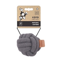 M-pets Coto Örgü Top Köpek Oyuncağı Gri 9,5 Cm 244-50026.01