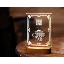 Bk Gift Restoran & Cafe & Barlara Özel Led Lamba Qr Kod Menü, Işıklı Qr Menü, Qr Kodlu Masa Dekoru, Işıklı Pleksi Biblo-12