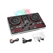 Numark Party Mix Iıı Dahili Işıklı Bluetooth Dj Controller 2 Deck, 16 Pad, Stems Kontrolü, Beat Assist, Smart Fader, Usb-c, Serato Dj Lite & Algoriddim Djay Dahil, Başlangıç Dj Seti