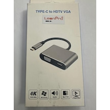 Typec To Hdmi Çevirici Apple Uyumlu MacBook İçin Typec Vga Çavirici Notebook Typec Vga Hdmi Çevirici