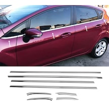 Ford Fiesta Krom Cam Çıta 8 Prç P.çelik 2009-2016 Arası