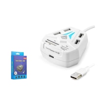 Hadron A068w Usb Combo Hub Kart Okuyucu 8 Port Beyaz