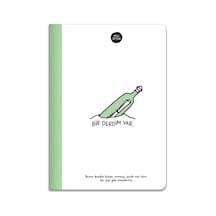 Keskin Color Hisli Şeyler A5 80 Yp. Renkli Sayfa Yeşil Çizgili Defter 500643-99