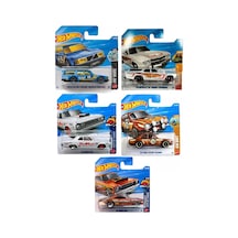 Hot Wheels Regular 5'li Eski Tip Araba Seti - Klasik Koleksiyon Metal Araçlar Çok Renkli