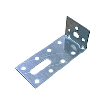 Cateksss Mobilya Dolap Köşe Bağlantı Sabitleme L Demir Gönye No:14 40x2x88x32 Mm - 45 Li Paket Gümüş