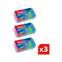 Vileda 3 Paket 4'lü Çizmez Colors Sünger