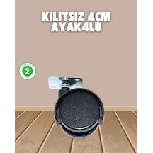 Depomıx Sehpa Ve Ekipmanlar İçin Kilitsiz 4 Cm Ayak 4 Lü Çok Renkli