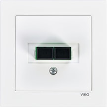 Viko Fiber Optik Konnektör Beyaz Çerçevesiz 90967x23 Viko