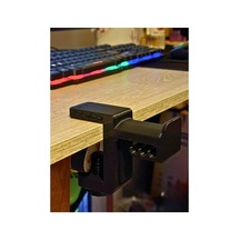 Trak3d Siyah Premium Asılabilir Kulaklık Standı-kalın Masalar İçin İdeal, Sağlam Kaydırmaz Keçeli, Ergonomik Masaüstü Askı, Shadow Edition Long