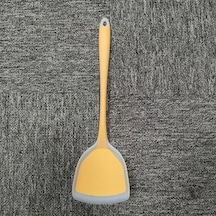 Xuweiwei Şeffaf Sarı Silikon Spatula Yapışmaz Tava Özel Yüksek Isıya Dayanıklı Şeffaf Sarı