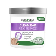 Vet's Best Clean Ear Kedi Ve Köpek Kulak Temizleme Parmak Pedi 50 Adet