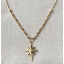 Bydevli Kuzey Yıldızı Altın Kolye-bbyd189