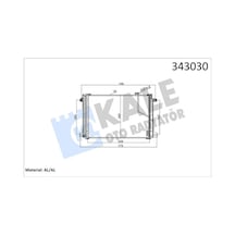 Kale 343030 Klima Radyatörü Kondanser - Mercedes C-class 2007- C 320 Cdi Dizel Klimalı Modeller 2045000654 - A2045000254 - A2045000654 - 2045000254