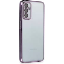 Newface Samsung Galaxy M23 Kılıf Razer Lensli Silikon - Mor